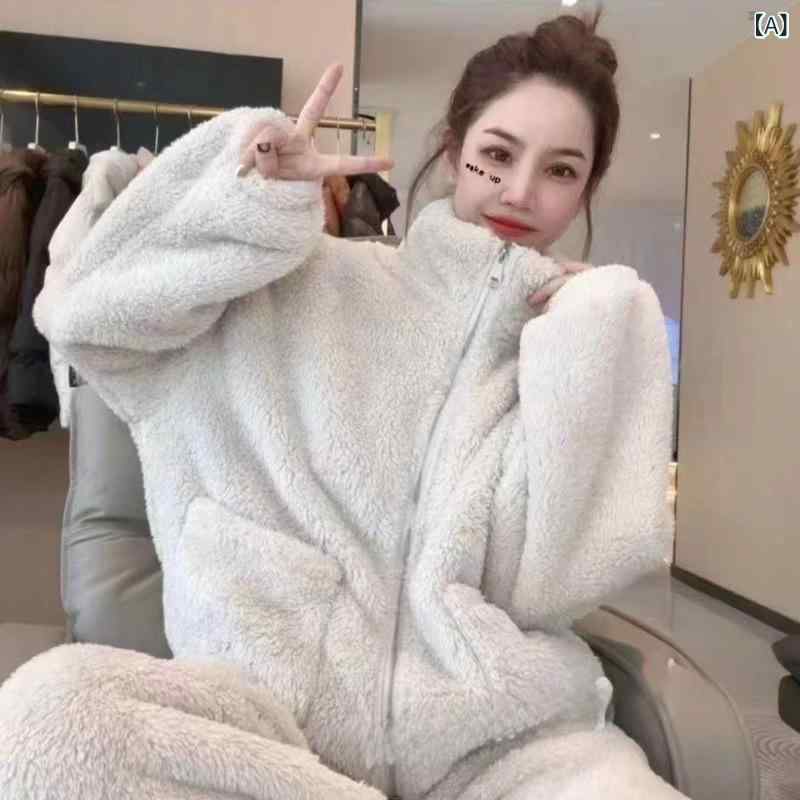 ルームウェア 極厚 2着セット 冬 パジャマ レディース メンズ 部屋着 男女セット フラノ ペアルック カップル 上下 長袖 秋 冬 厚手 防寒 コットン お揃い 大きいサイズ パジャマ セットアップ 結婚祝い プレゼント 送料無料 Sinessy 楽天市場店 新生活用品