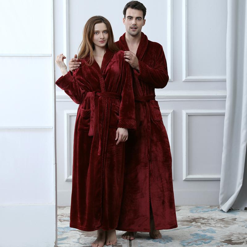 バスローブ 秋冬 パジャマ レディース メンズ 大判 厚手 フランネル 珊瑚マイヤー あったか 保温性 ポ..