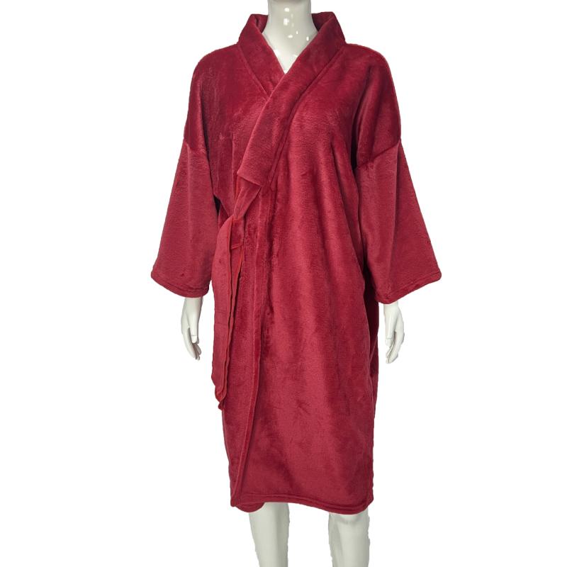 ・主な素材: ポリエステル繊維（ポリエステル）・生地の厚さ: 厚手（約201-250g/平方メートル）・対象: カップル・カラー: オフホワイト, ピンク, ライトブルー, ワインレッド, ローズレッド, ピーチ, オレンジ, ピンクパープル, パープル, ターコイズブルー, ブラック, ダークブルー, ライトグレー, ダークグレー・サイズ: フリーサイズ・主な生地の成分含有量: 95-100%・スタイル: シンプル・ネックライン: Vネック