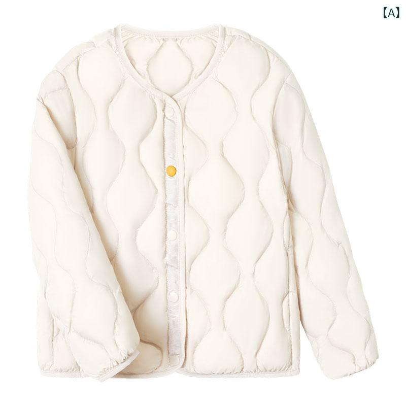 子供服 ダウンジャケット 秋冬 子供 男女兼用 軽量 ショート丈 カジュアル インナー 8歳以上 中大童 14..