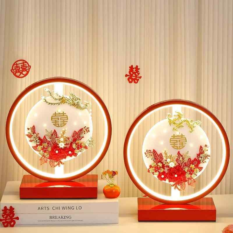 テーブルランプ 結婚祝い ブライダル 寝室 ベッドサイドランプ 夫婦 永遠の愛 照明器具 新婚祝い ペア ..