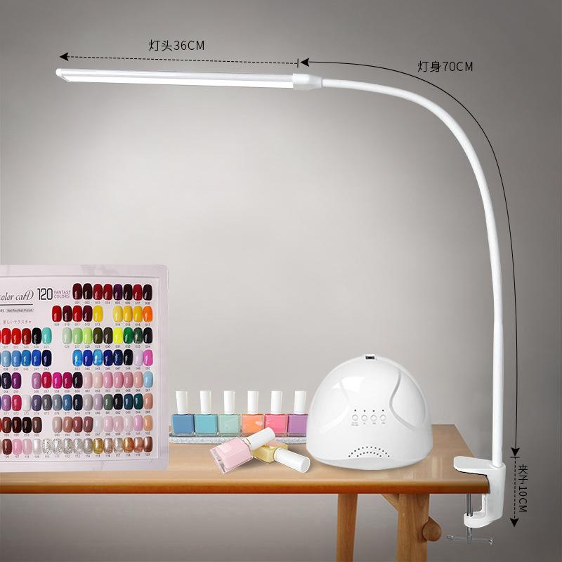 美容ライト 卓上ライト LED ネイル デスクライト 長 arm スタンド 読書灯 仕事 勉強 補助照明