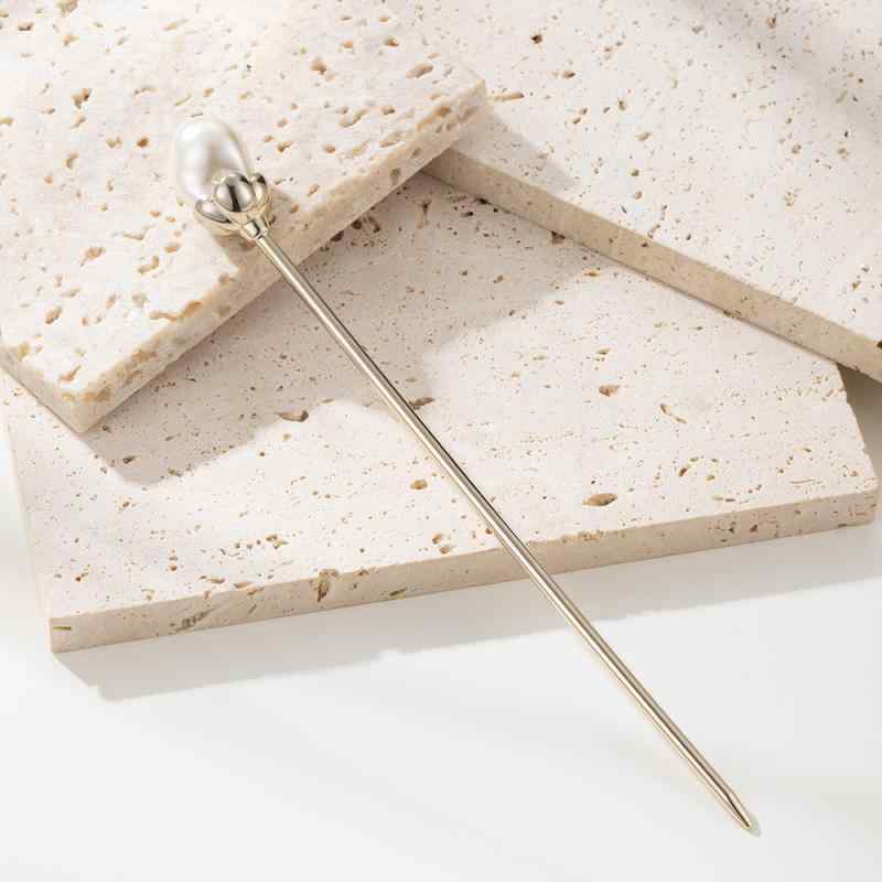 ヘアアクセサリー レディース 新中式かんざし ヘアピン 髪飾り パール コーム 簪 幾何学模様 レトロ エレガント 上品 チャイナドレス 漢服 浴衣 和装 結婚...