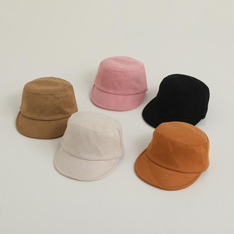 キャップ キッズ 子供用 鹿皮 キャップ 秋冬 男の子 女の子 平 トップ ハット 日よけ 2歳 3歳 4歳 5歳 ..