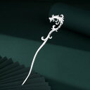 ヘアアクセサリー レディース 古風 s925 シルバー かんざし 簪 フェニックス 鳳凰 デザイン 電気メッキ加工 かわいい おしゃれ 髪飾り 和装小物 パーテ...