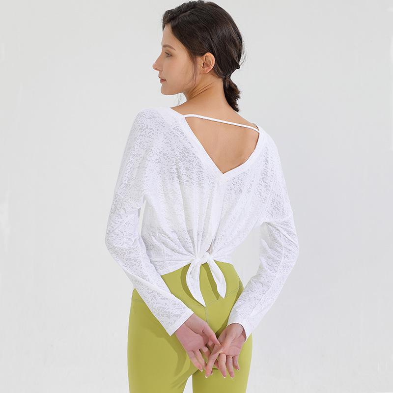 ヨガウェア レディース 長袖 Tシャツ 高級感 スポーツ トップス 吸湿速乾 ランニング ウェア 練習着 ピ..