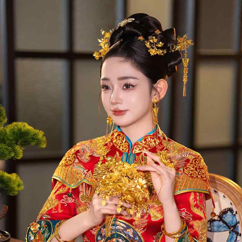 ヘアアクセサリー レディース ヘアピン かんざし 結婚式 和装 髪飾り ゴールド エレガント ウェディング ブライダル パーティー お呼ばれ 撮影用 披露宴 花...