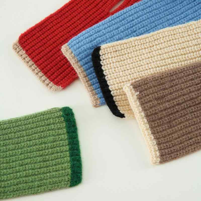 マフラー キッズ 男女兼用 子供服 防寒 ニット スヌード 秋冬 無地 アクリル かわいい 赤 ベージュ 緑 ..