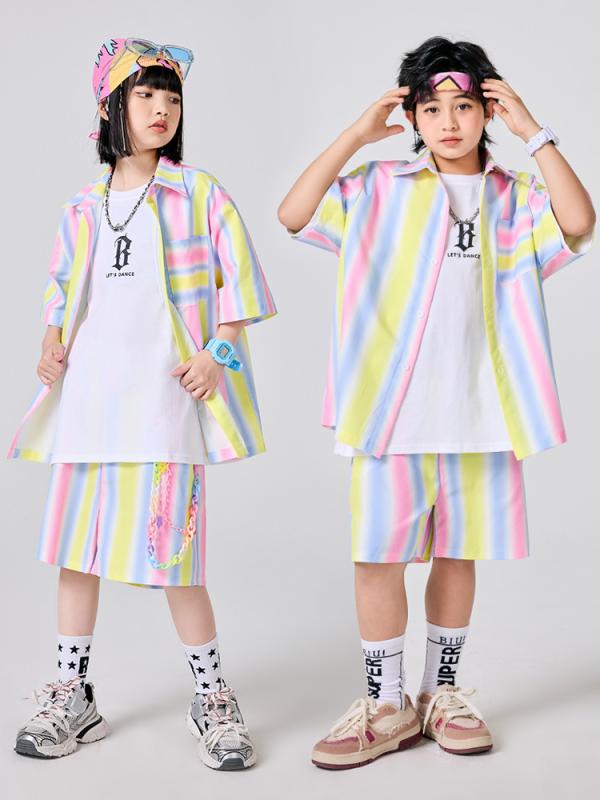 ダンス衣装 キッズ ジュニア 男の子 女の子 ヒップホップ ストリート ジャズ セットアップ 上下セット ..