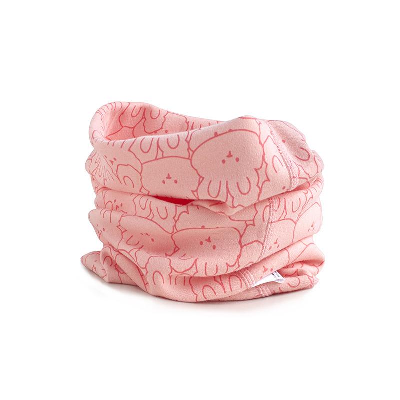 ネックウォーマー キッズ 男女兼用 子供用 防寒 純綿 裏起毛 厚手 かわいい カートーン プリント 保温 防風 小ウサギ 小熊 サクランボ イチゴ 小犬 象 車