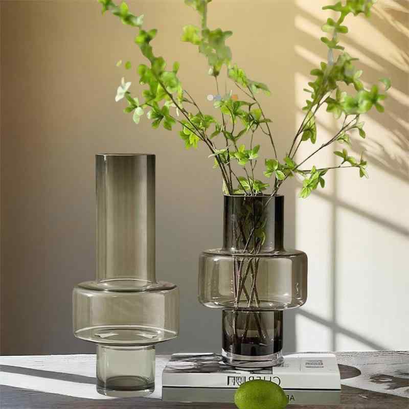 花瓶 美しい装飾 ガラス製 フラワーベース ダイニングテーブル リビングルーム ドライフラワー 北欧風 ホームインテリア クリエイティブ
