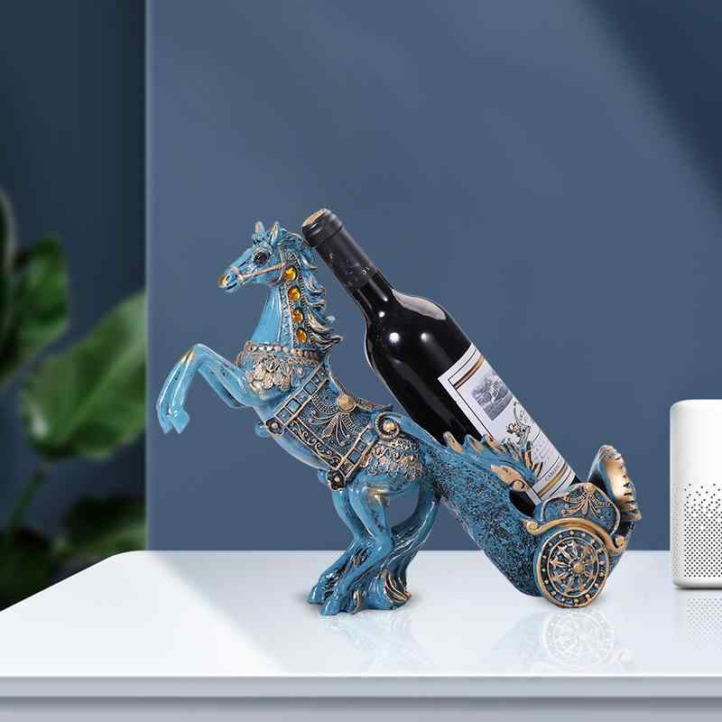 ワインラック ヨーロピアン 馬車型 高級感 樹脂製 ワインホルダー オブジェ インテリア雑貨 デスクトッ..