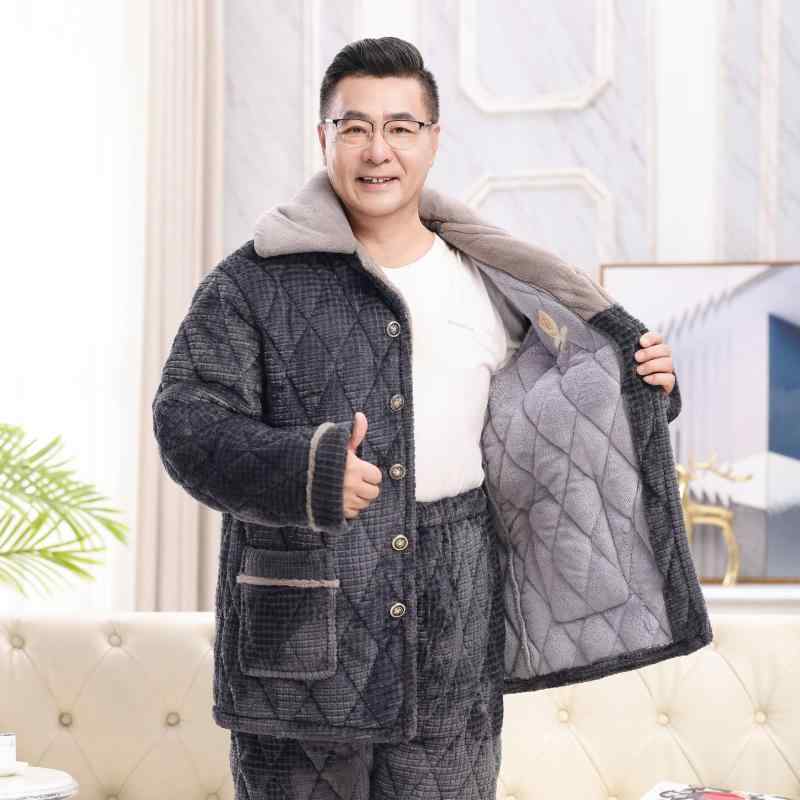 ・カテゴリ: セットアップ・スタイル: シンプルカジュアル・生地名: フランネル・主な素材: 綿 90〜95%・厚さ: 厚手・ネックライン: 襟付き・袖丈: 長袖・パンツ丈: フルレングス・機能: カジュアル、ホームウェア、保温、外出着・対象: 中年男性・シーン: アウトドア、ホーム・カラー展開: カラー1、カラー2、カラー3・サイズ展開: XXXXL、XXXXXL、XXXXXXL