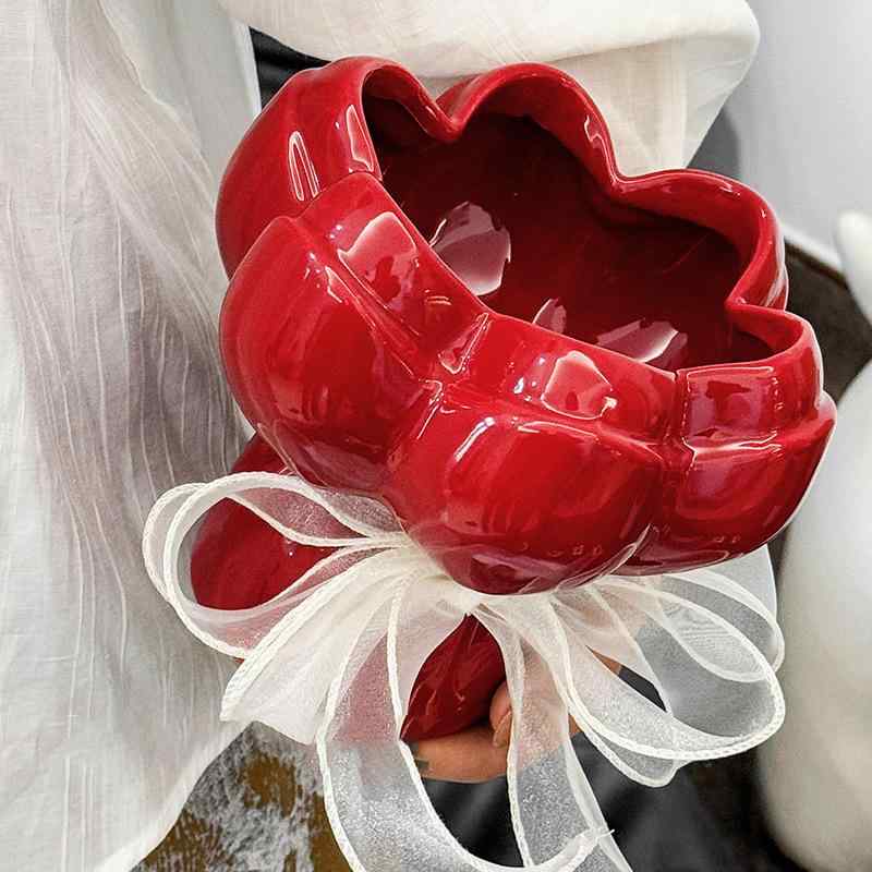 花瓶 小花瓶 陶器 瀬戸物 花入れ フラワーベース インテリア雑貨 飾り物 置物 アンカラレッド ロマンチックピンク レトロ草色 クリームホワイト