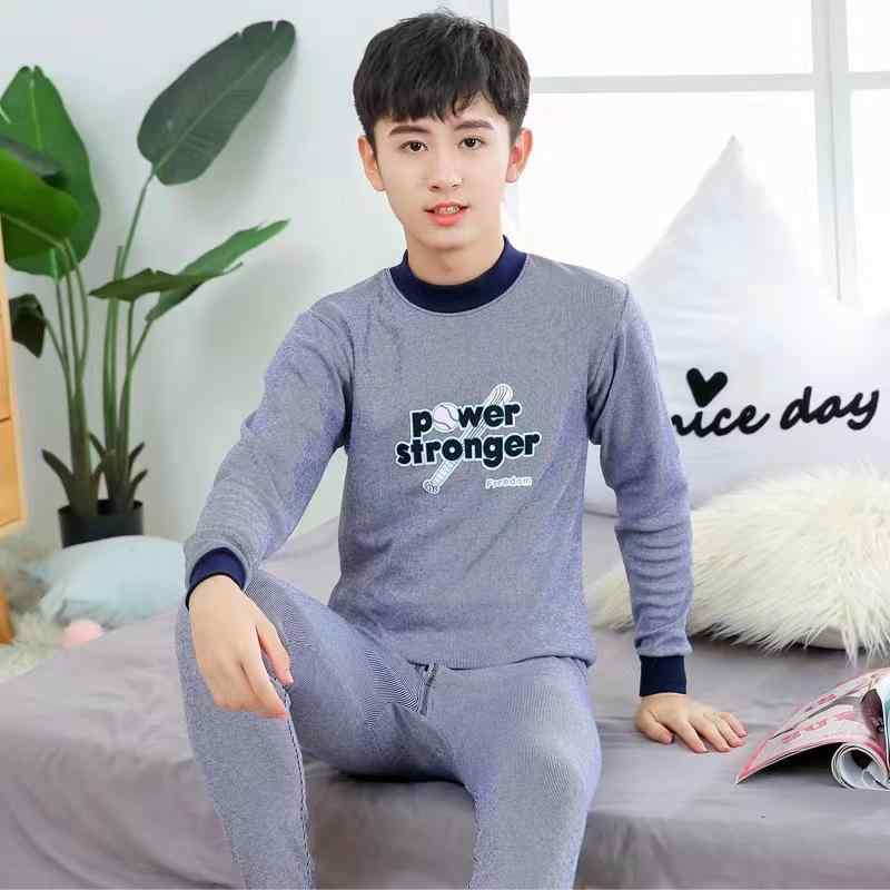 インナー キッズ 男の子 ジュニア 全綿 薄手 あったか 保温 肌着 上下セット パジャマ 綿100% スポーツ..