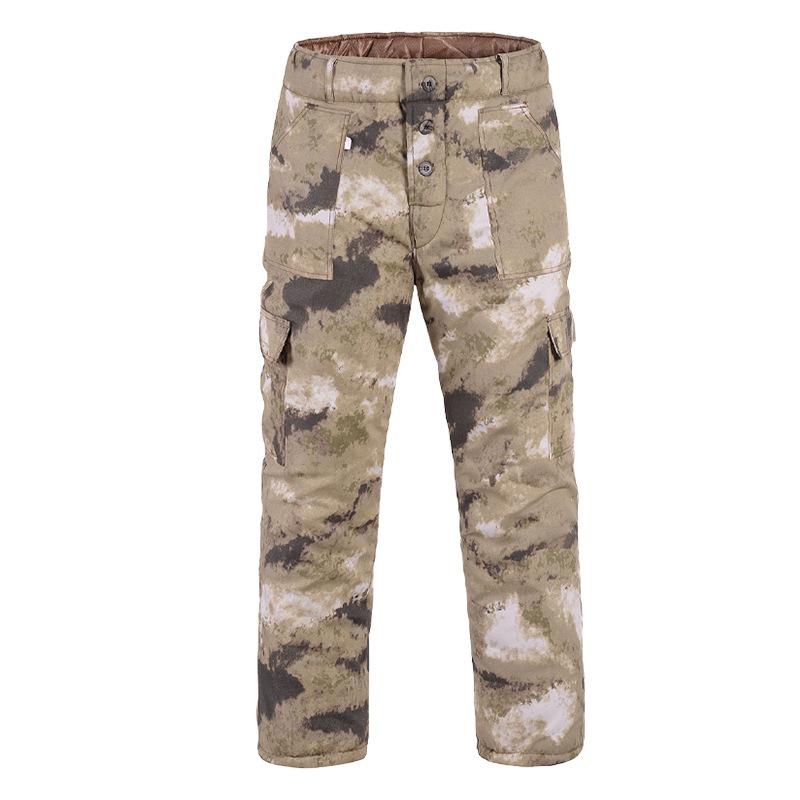 パンツ メンズ 秋冬 防寒 中綿入り 極厚 防風 迷彩柄 ワークパンツ 作業着 寒冷地仕様 ストレートシル..