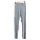 秋パンツ レディース 80S 蘭精 モダール ハイウエスト お腹引き締め 細見え インナー A類 高弾性 保温 スリムパンツ 芋紫 霧霾藍 煙粉 杏...