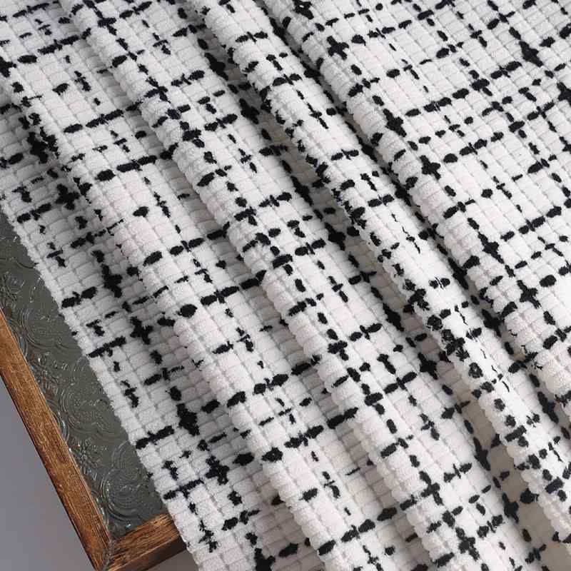 生地・布地 レディース 大衣 ジャケット 靠垫 台布 ポリエステル コーデュロイ 伸縮性 幾何学模様