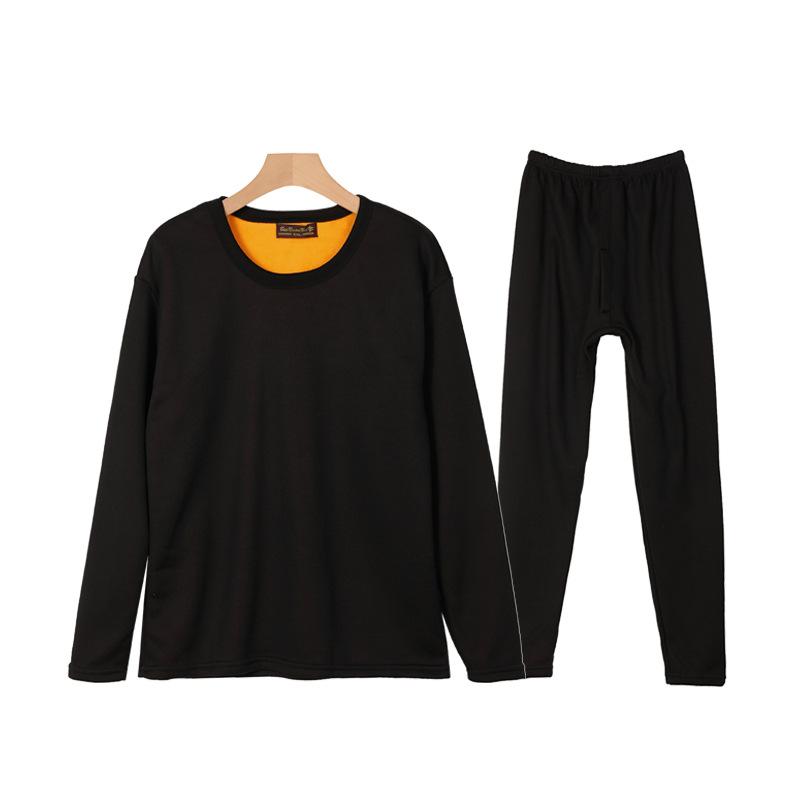 インナーウェア セット 男女兼用 ユニセックス 極厚 裏起毛 保温 防寒 発熱 あったか 長袖 長ズボン 上..