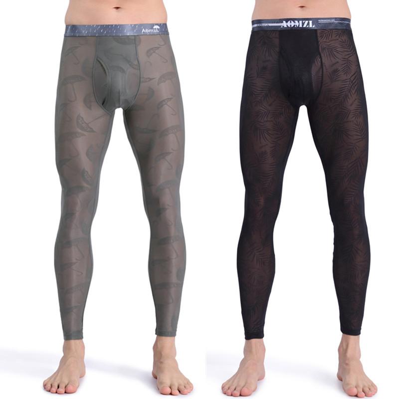 タイツ メンズ 男性用 秋冬 接触冷感 ジャガード シームレス 保温 あったか インナーパンツ レギンス ..