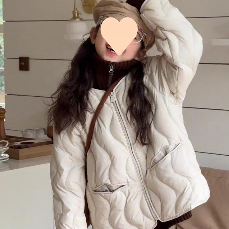 子供服 アウター 女の子 ダウン風コート 中綿コート 冬用 厚手 ガールズ キッズ 防寒 110 120 130 140 ..