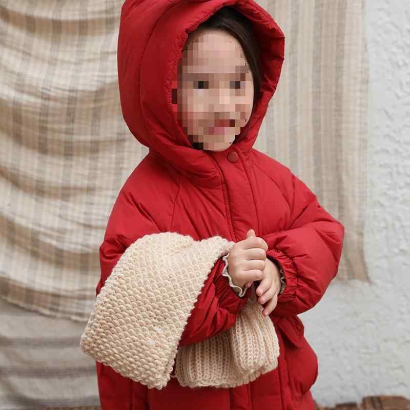 子供服 ダウンジャケット 女の子 中綿 コート アウター キッズ ガールズ ロング丈 フード付き 110cm 12..