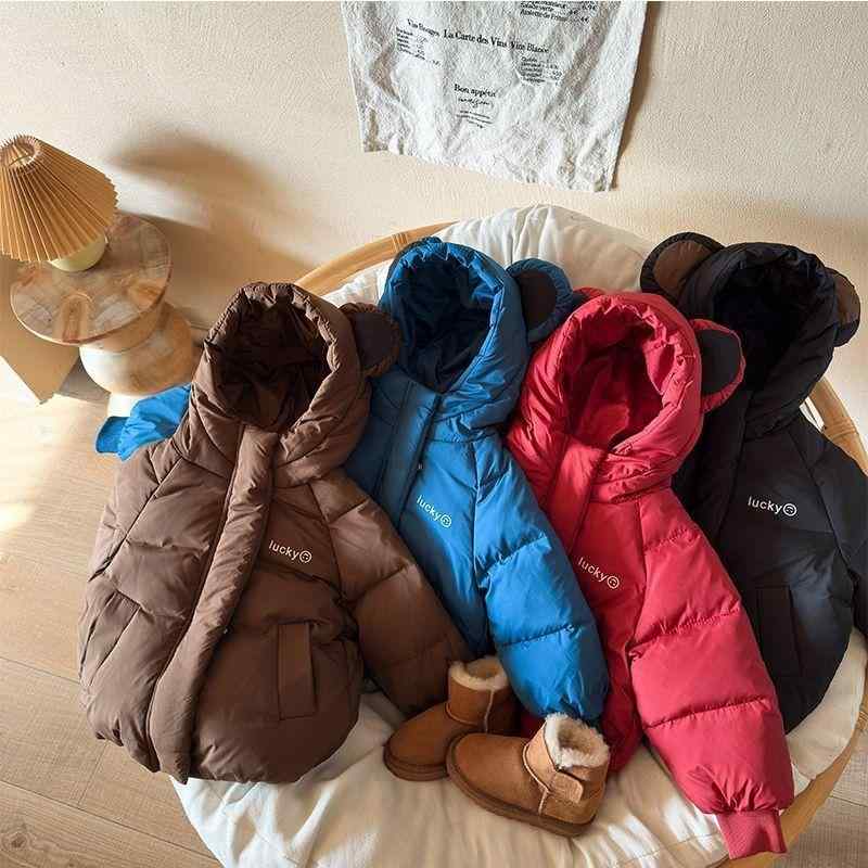 子供服 ダウンジャケット 男の子 女の子 中綿入り アウター フード付き 厚手 防寒 90 100 110 120 130 ..