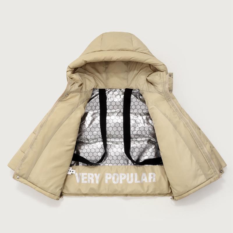 キッズ ダウンジャケット 男女兼用 ショート丈 厚手 アウター 防寒 あったか 110cm 120cm 130cm 140cm ..