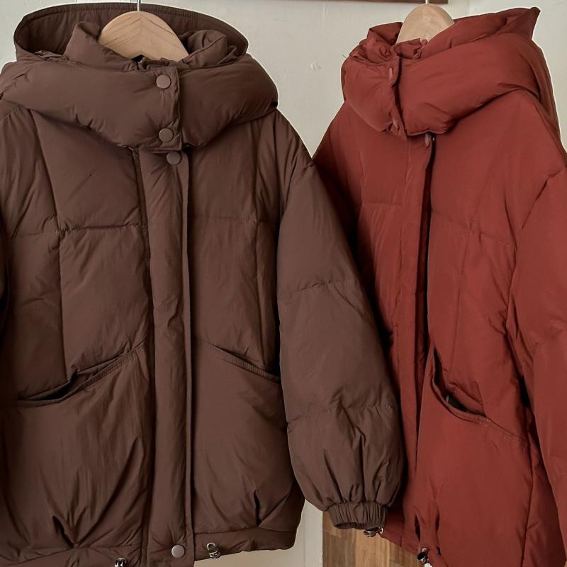 キッズ ダウンジャケット 男女兼用 中綿入り アウター 韓国風 子供服 防寒 撥水加工 あったか 秋冬