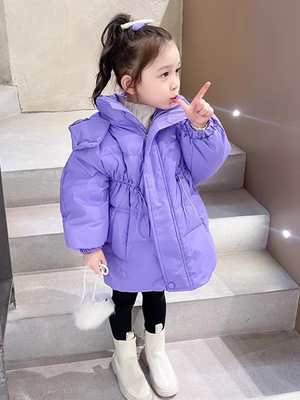 子供服 ダウンジャケット ガールズ 冬 女の子 中綿 コート ジャケット キッズ ベビー 厚手 かわいい アウター ピンク パープル 100cm 110cm 120cm 130cm 140cm 150cm