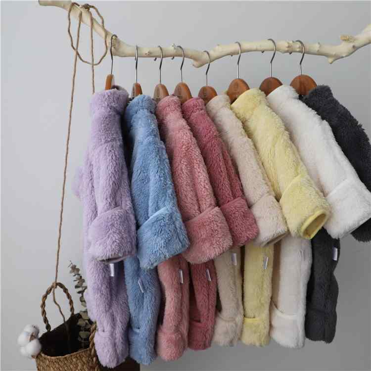 ベビー 冬用 防風 もこもこ ジャンプスーツ カバーオール 裏起毛 あったか 長袖 ロンパース つなぎ 新..