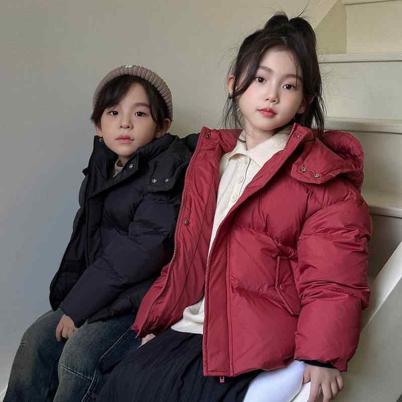 子供用ジャケット 秋冬 中綿入り アウター フード付き 男の子 女の子 厚手 防寒 ショート丈 トップス 1..