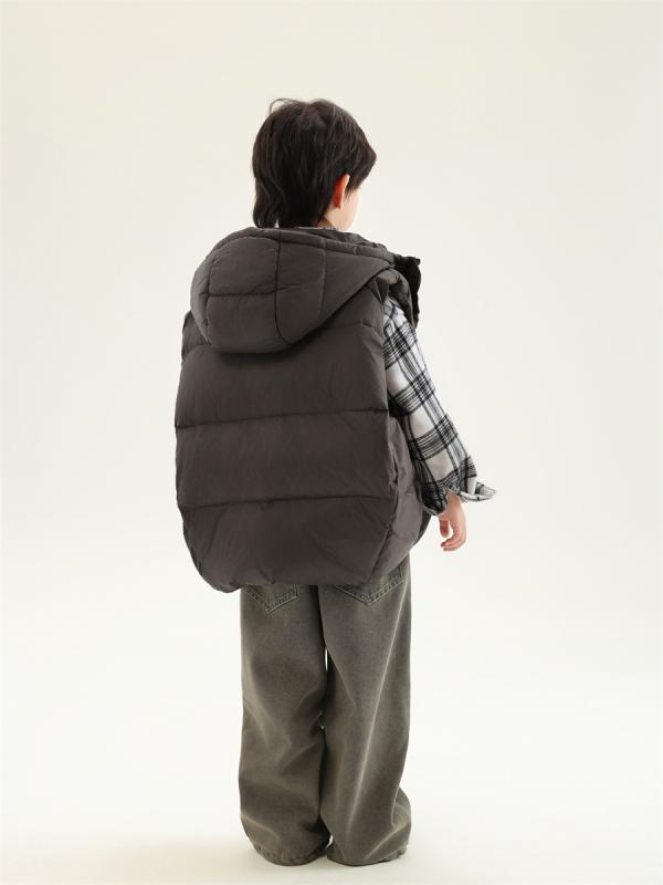 子供服 ガールズ ボーイズ ダウンジャケット フード付き ダウンベスト 秋冬 韓国風 防寒 撥水 軽量 あ..