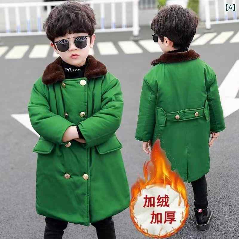 コート キッズ 男の子 子供服 ミリタリー 中綿 厚手 防寒 アウター 秋冬 軍服風 雷鋒帽 マフラー リュ..