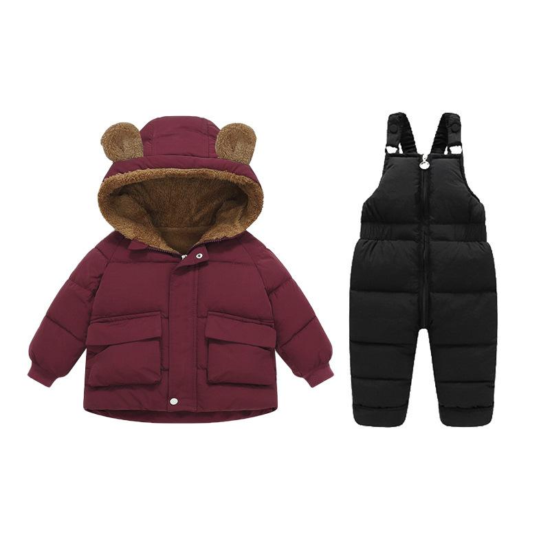 子供用コート キッズ 男女兼用 中綿入り ジャケット フード付き 80cm 90cm 100cm 110cm 120cm ポリエス..