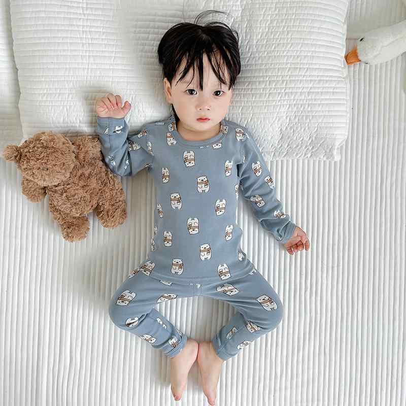 子供用インナー 上下セット 綿 磨毛 ベビー 厚手 裏起毛 ストレッチ 秋 冬 米白 南瓜 小花 深藍 恐竜 水色 熊 紫色 ウサギ ピンク 熊 白 車 葉 カラー ストーン 緑 紙飛行機 グレー ウサギ ベージュ いちご クリスマス 黄色 アヒル オレ