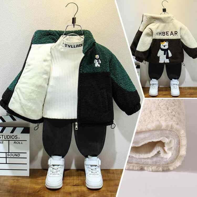 子供服 アウター キッズ 冬用 韓国風 ボア ジャケット 男の子 女の子 中綿 コート 厚手 防寒 暖かい か..