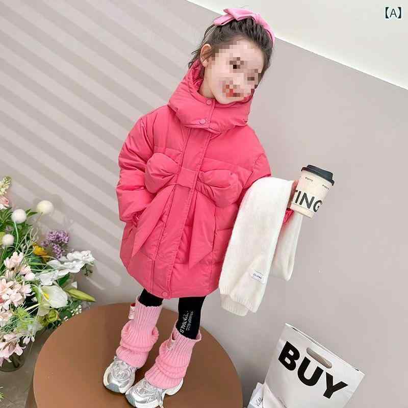 子供用綿入りコート 女の子 中綿入りジャケット 厚手 防寒 アウター 子供服 ガールズ ピンク系 90 100 ..