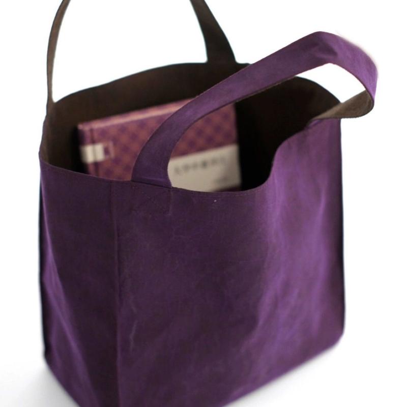 トートバッグ レディース 鞄 スエード調 レトロ 高級感 パープル ハンドバッグ ポリエステル ランチバッグ 手提げ袋