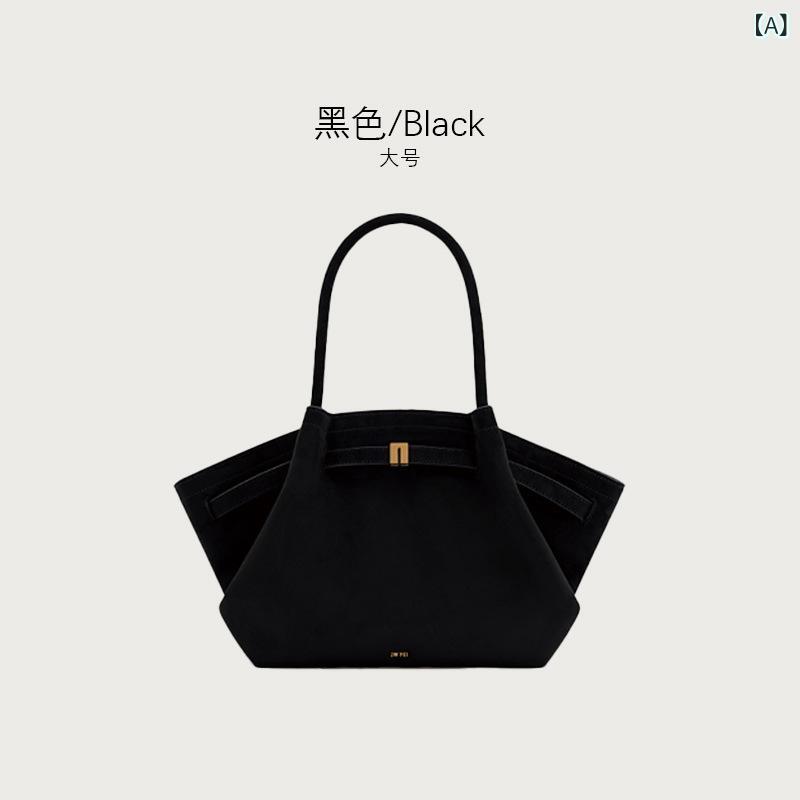 トートバッグ レディース スエード 大容量 通勤 鞄 カジュアル シンプル 肩掛け 手提げ カバン 黒 ブラック 茶色 ブラウン 緑 グリーン ベージュ 秋冬