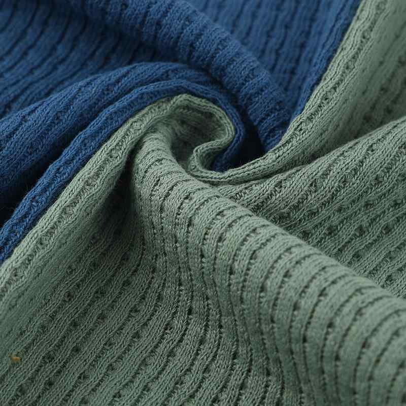 ニット生地 綿 レディース ファッション 子供服 高伸縮 波状 ストライプ 秋冬 親子 ペアルック スカーフ