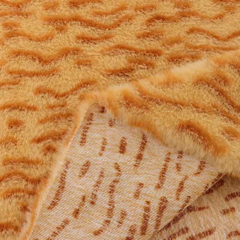 ニット生地 秋冬 ぬいぐるみ生地 抱き枕 クッション カバー 虎柄 猫柄 ポリエステル アニマルプリント ..