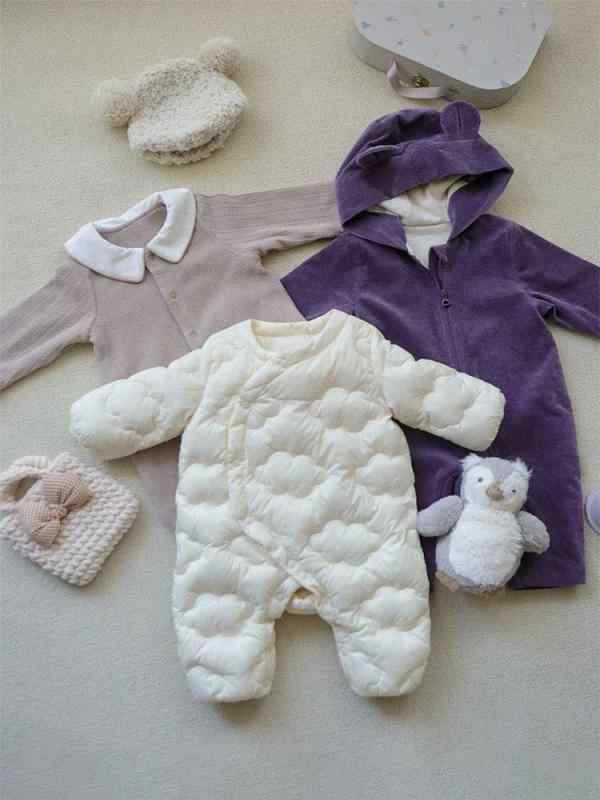 ベビー服 冬用 ジャンプスーツ 男の子 乳幼児 ダウンジャケット風 カバーオール あったか 防寒着 お出..