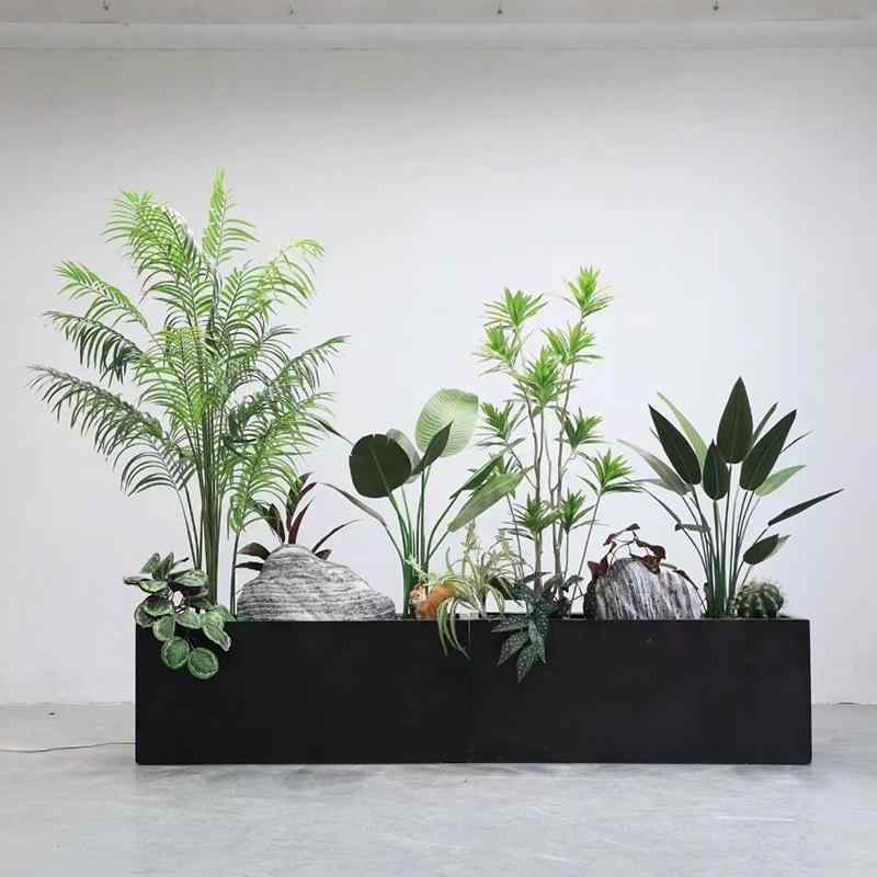 花瓶 プランター 長方形 マグネシアセメント 北欧風 鉢植え 園芸 ガーデニング 観葉植物 寄せ植え 鉢 おしゃれ 庭 ベランダ オフィス ホテル