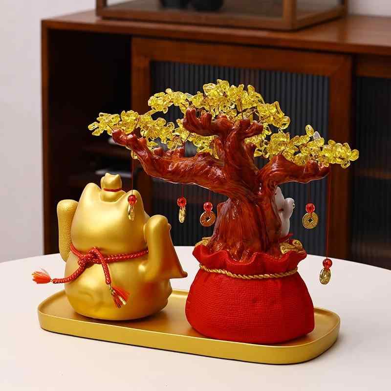 招き猫 電動 手振り 貯金箱 開店祝い 開業祝い 縁起物 置き物 陶器製 金色 レジ 受付 店舗用 金運アップ オブジェ インテリア プレゼント ギフト