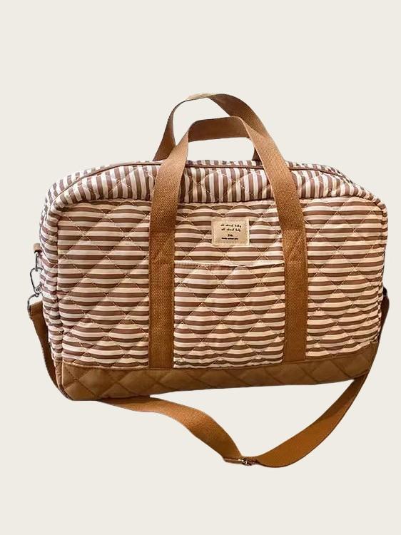 マザーズバッグ 韓国 育児用 出産準備 入院 哺乳瓶 おむつ 収納 大容量 キルティング 手提げ 肩掛け シ..