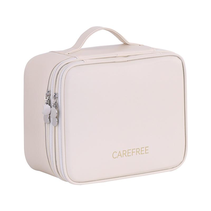 化粧ポーチ レディース 旅行用 防水 大容量 ダブルレイヤー 4層構造 メイクボックス ポータブル コスメ..