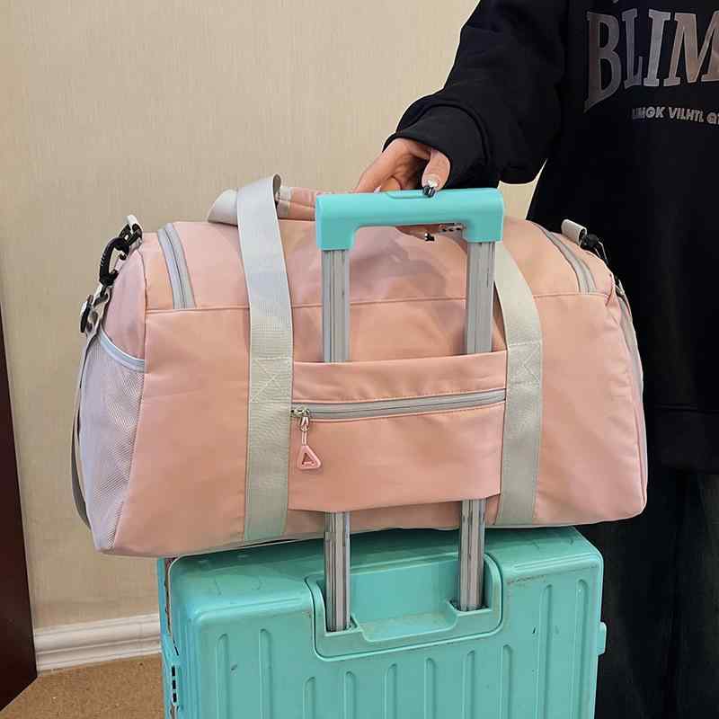 トラベルバッグ レディース メンズ 高級感 スポーツジム バッグ 乾湿分離 大容量 防水 超軽量 修学旅行 普段使い ショルダーバッグ ボストンバッグ オックスフォード