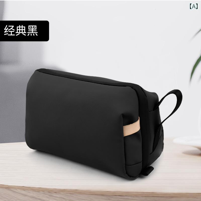 洗漱用品 バッグ レディース 旅行用 大容量 防水 化粧ポーチ 整理整頓 オックスフォード生地 黒