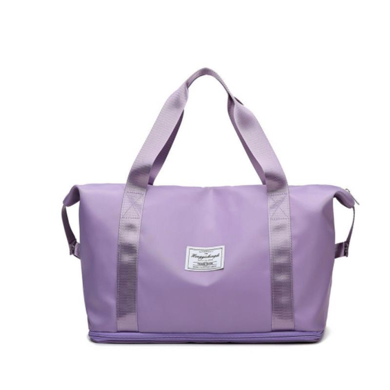 旅行用バッグ レディース メンズ オックスフォード生地 軽量 3way 大容量 撥水 ボストンバッグ 修学旅行 スポーツジム 1泊2日 2泊3日 パープル ブルー ブラック ピンク グレー